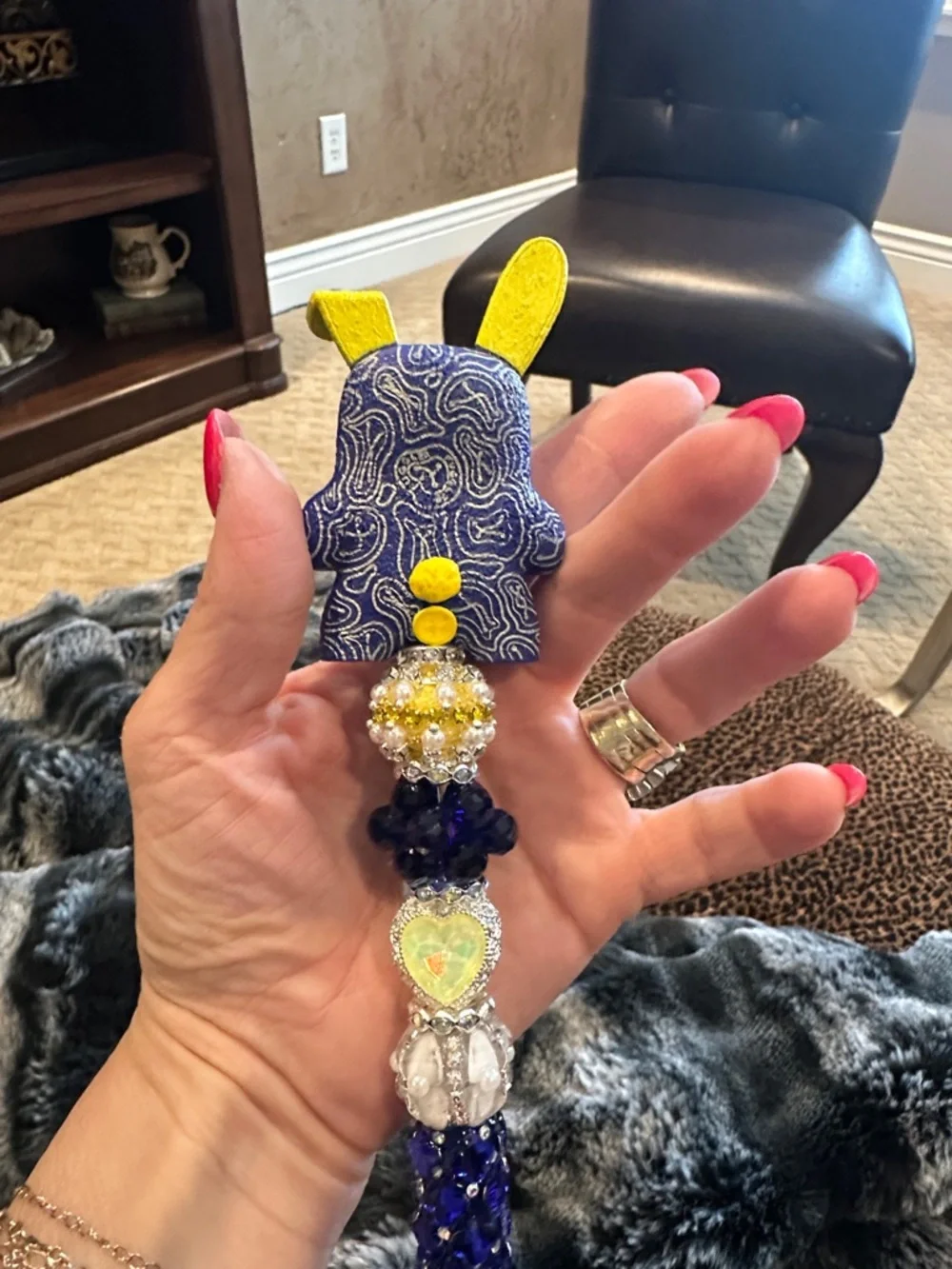 Funky and Fun Hand Crafted Pen with an Authentic Fuggler as the Focal